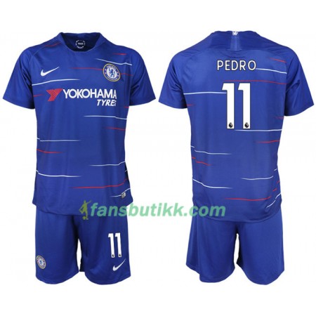 Fotballdrakt Chelsea PEDRO 11 Barn Hjemmetrøye 2018-2019 Kortermet